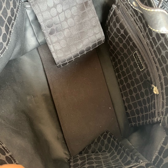 Kate Spade Black canvas Tote Bag vintage - Picture 5 of 10